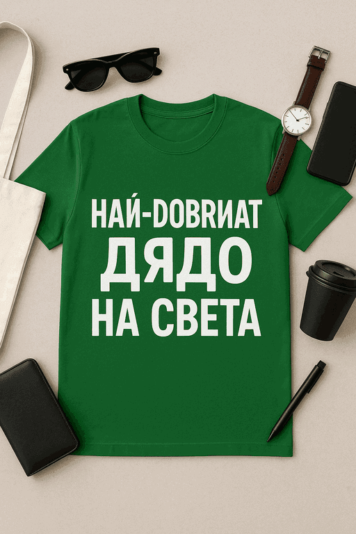 Тениска 'Най-добрият дядо на света'