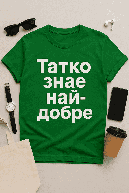 Тениска "Татко знае най-добре"