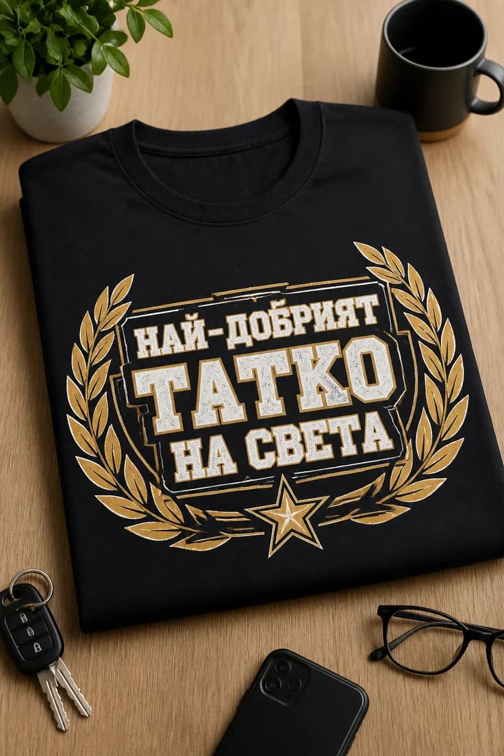 Тениска за татко – Най-добрият татко на света