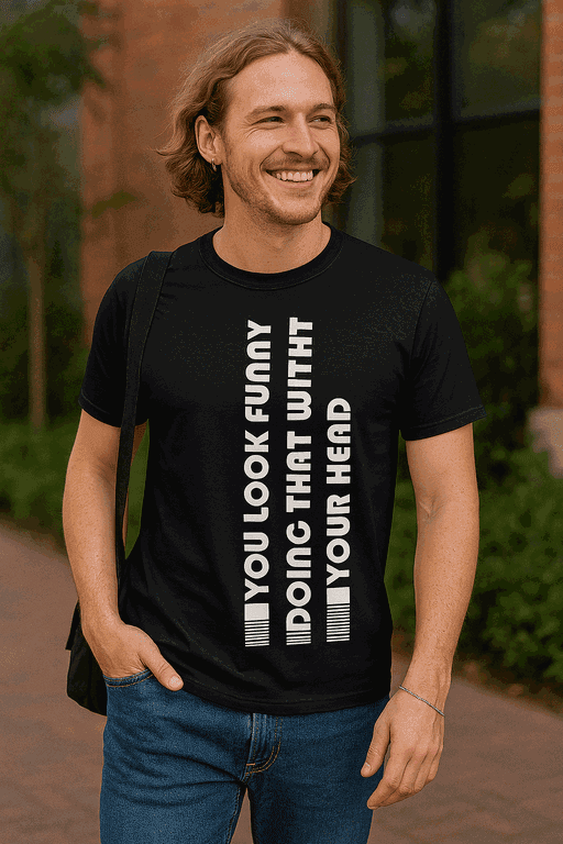 YOU LOOK FUNNY DOING THAT WITH YOUR HEAD - Тениска