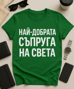Тениска „Най-добрата съпруга на света“