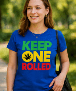 KEEP ONE ROLLED (rasta стил) - Тениска