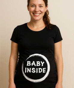 BABY INSIDE (кръг) - Тениска за бременни