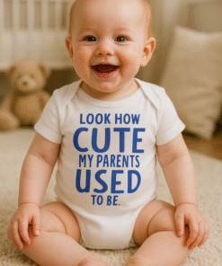 LOOK HOW CUTE MY PARENTS USED TO BE - Бебешко боди