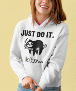 Ленивец JUST DO IT. later... - Блуза с качулка