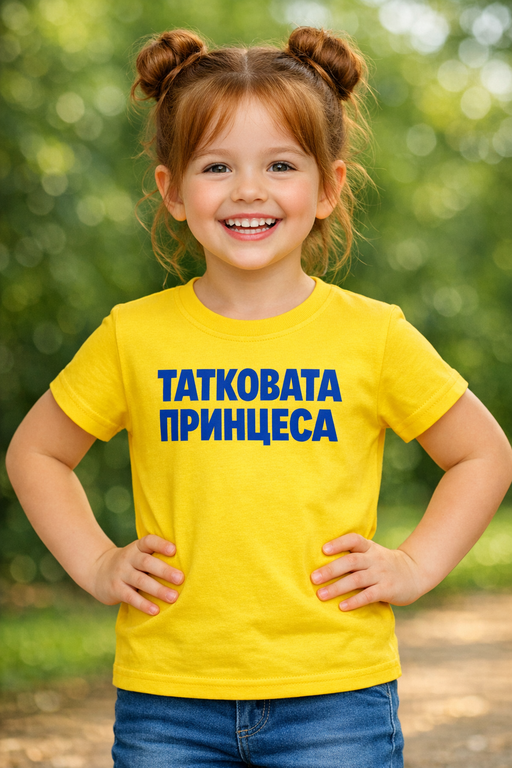 Смешна детска тениска „Татковата принцеса“