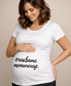 Тениска за бременни „Очакваме момиченце“