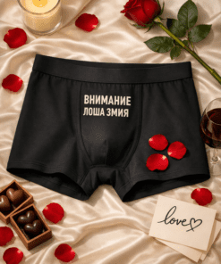 Мъжки боксерки „ВНИМАНИЕ ЛОША ЗМИЯ“