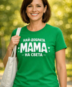Тениска за Деня на майката „НАЙ-ДОБРАТА МАМА НА СВЕТА“